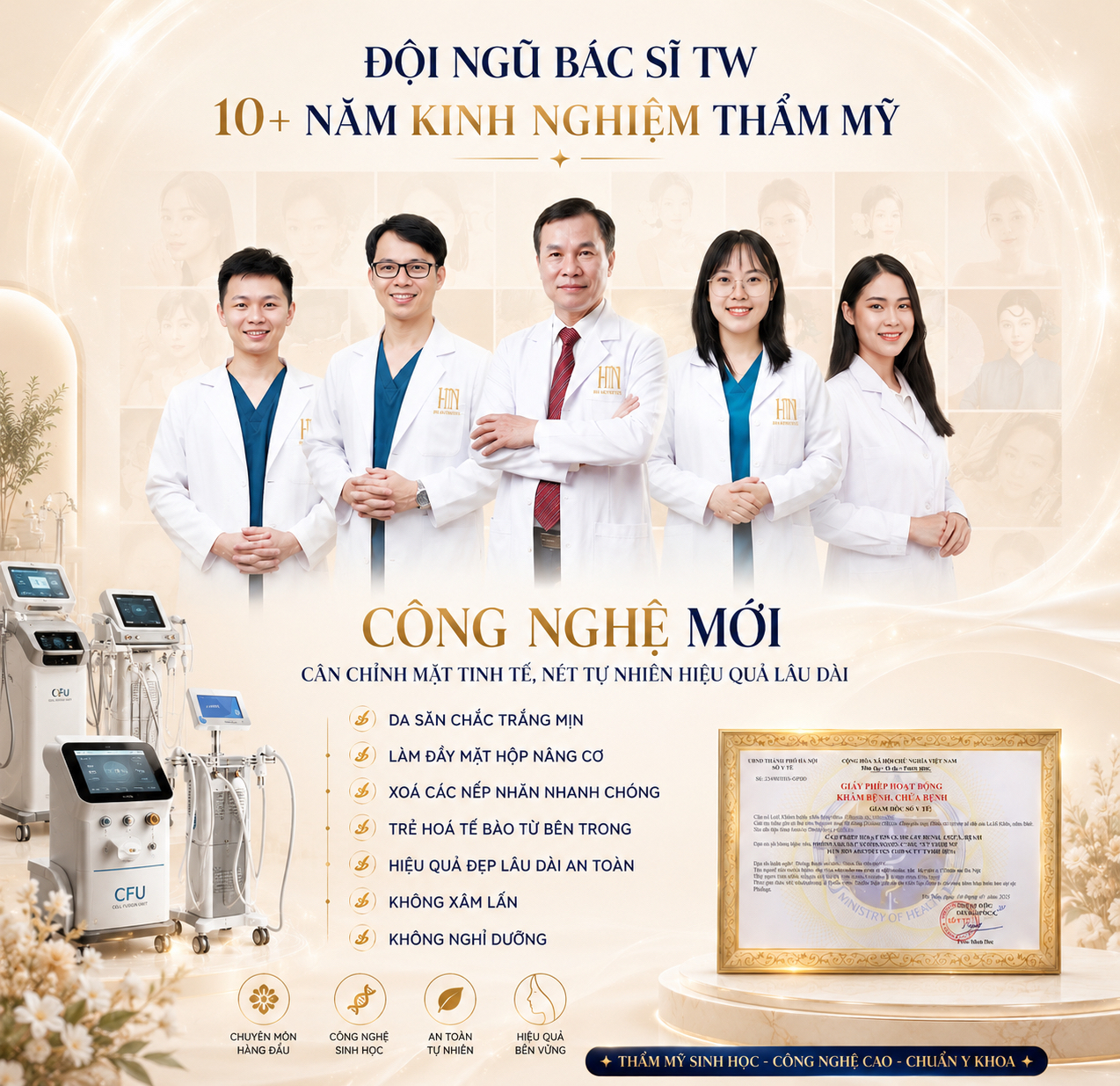 Đội ngũ bác sĩ HIN BIO AESTHETICS