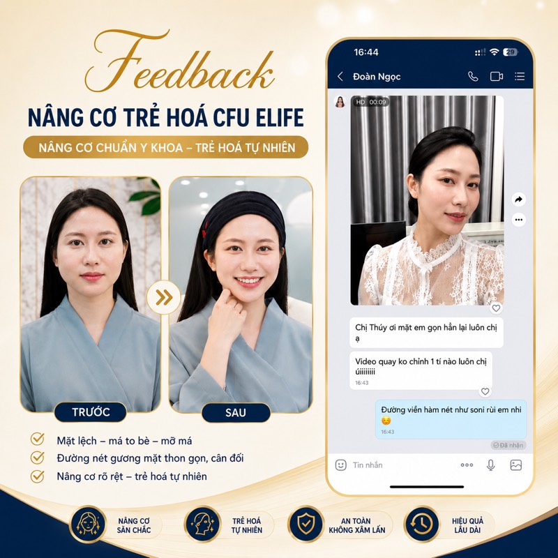 Feedback nâng cơ trẻ hoá CFU Elife